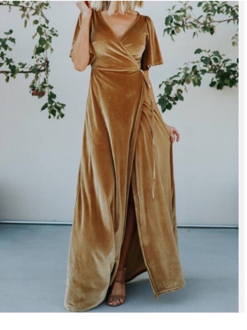 Baltic Born Meghan Velvet Wrap Maxi Dress Size XXXL